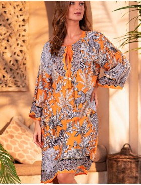 Пляжная туника Mia-Amore MADAGASCAR 1795, Цвет: оранжевый, Размеры: S