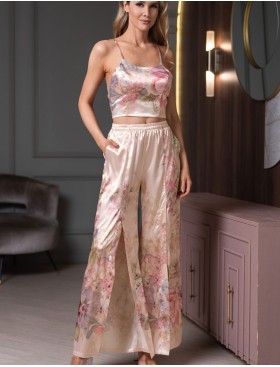 Шёлковый комплект тройка Mia-Amore ADAGIO 4535, Цвет: жемчужный, Размеры: 2XL, изображение 2