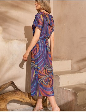 Платье пляжное с капюшоном Mia-Amore COSTA RICA 2291, Цвет: мультицвет, Размеры: S/M, изображение 2