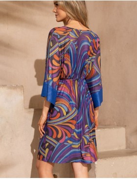 Короткий пляжный халат Mia-Amore COSTA RICA 2293, Цвет: мультицвет, Размеры: L/XL, изображение 3