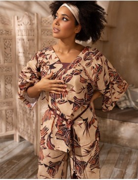 Костюм из хлопка со льном Mia-Amore EPHIOPIA 5456, Цвет: мультицвет, Размеры: 4XL, изображение 2