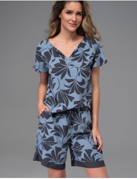 Комплект футболка с шортами Mia-Amore ODRIE 5354, Цвет: серо-голубой, Размеры: S, изображение 3