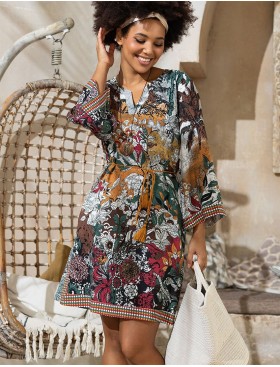 Летняя туника Mia-Amore PALMETTA (Palmira) 5341, Цвет: мультиколор, Размеры: 2XL/3XL