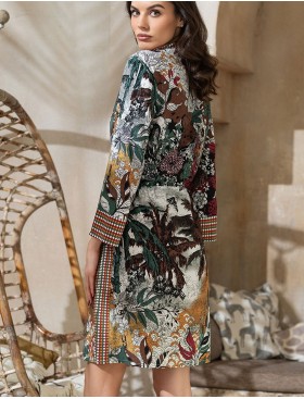 Рубашка-халат из вискозы Mia-Amore PALMETTA (Palmira) 5347, Цвет: мультиколор, Размеры: S, изображение 2