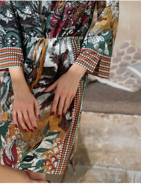 Рубашка-халат из вискозы Mia-Amore PALMETTA (Palmira) 5347, Цвет: мультиколор, Размеры: S, изображение 5