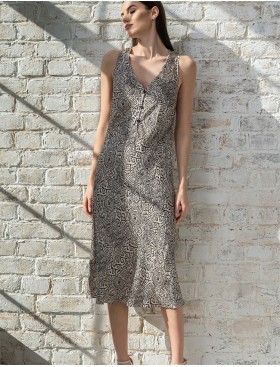 Платье-комбинация из шёлка и вискозы Mia-Amore RUNA 3998, Цвет: мультколор, Размеры: M