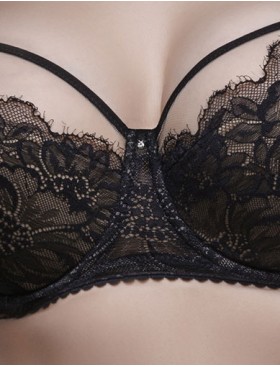 Бюстгальтер полупоролон Mioocchi SILVA 8309 nero, Цвет: nero (черный), Размеры: 90C, изображение 3