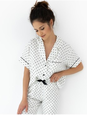 Пижама с брюками из вискозы Sensis CHANEL, Цвет: белый, Размеры: L