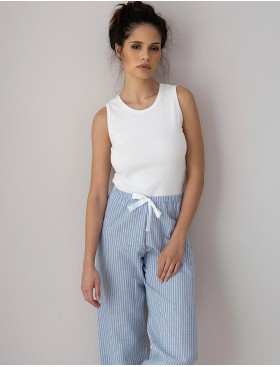 Пижама с полосатыми брюками Sensis DAGNA, Цвет: белый, Размеры: L