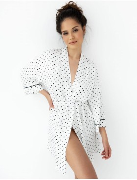 Короткий халат с запахом Sensis ELIF, Цвет: белый, Размеры: L/XL