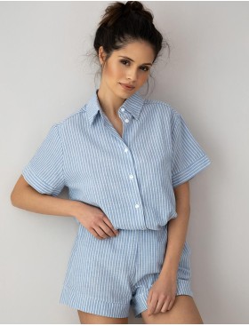 Женская пижама с шортами Sensis JANY, Цвет: голубой, Размеры: L