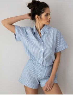 Женская пижама с шортами Sensis JANY, Цвет: голубой, Размеры: L, изображение 3