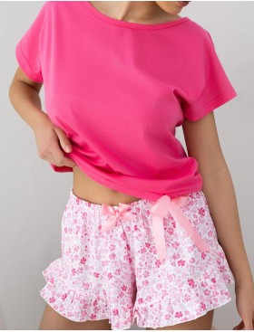 Пижама из футболки и шорт Sensis NELA, Цвет: малиновый, Размеры: S, изображение 4