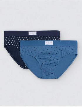 Мужские слипы Ysabel Mora 20396 (2 шт) темно-синий + джинс, Цвет: темно-синий + джинс, Размеры: L, изображение 3