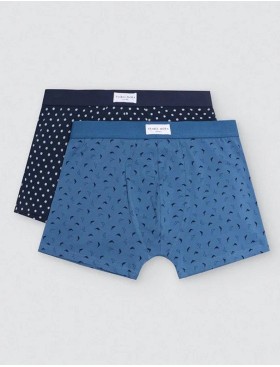 Облегающие боксеры Ysabel Mora 20397 (2 шт) темно-синий + джинс, Цвет: темно-синий + джинс, Размеры: XL, изображение 3