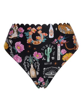 Высокие плавки Agua Bendita 17026 PENELOPE NOPAL, Цвет: черный, Размеры: S, изображение 5