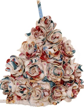 Цветочный верх купальника Agua Bendita 17051 LOLITA BLUSH, Цвет: бежевый, Размеры: S, изображение 4