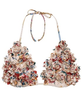 Цветочный верх купальника Agua Bendita 17051 LOLITA BLUSH, Цвет: бежевый, Размеры: S, изображение 5