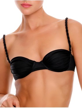 Черный купальный бюст Agua Bendita 17062 ANKARA SILVER, Цвет: черный, Размеры: S