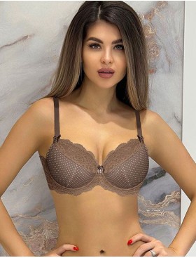 Бюстгальтер с вкладышами пуш-ап Albina L SCARLETT 6075 перец, Цвет: перец, Размеры: 80C, изображение 2