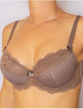 Бюстгальтер с вкладышами пуш-ап Albina L SCARLETT 6075 перец, Цвет: перец, Размеры: 80C