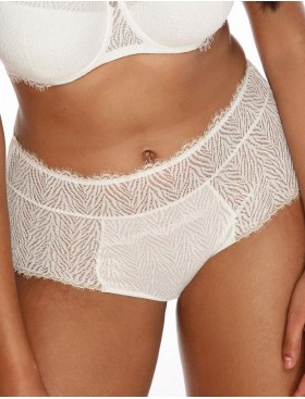 Высокие трусы слипы Alles ZARINA classic off-white, Цвет: белый, Размеры: M