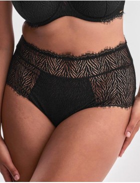 Высокие трусы слипы Alles ZARINA classic black, Цвет: черный, Размеры: 2XL