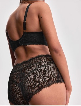 Высокие трусы слипы Alles ZARINA classic black, Цвет: черный, Размеры: 2XL, изображение 2