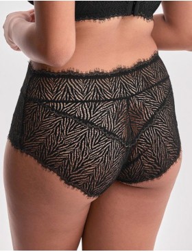 Высокие трусы слипы Alles ZARINA classic black, Цвет: черный, Размеры: 2XL, изображение 3