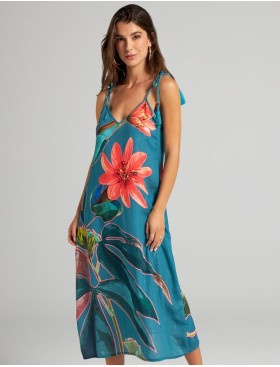 Пляжное платье Cosita Linda 25033C EXOTIC GARDEN, Цвет: мульти, Размеры: S