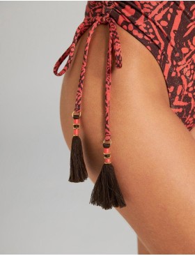 Двусторонний сплошной купальник Cosita Linda 25080M AFRICAN TWIST, Цвет: шоколадный/терракото, Размеры: L, изображение 6