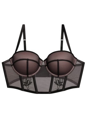 Бюстгальтер бюстье Esotiq BARELY 42458 черный + бежевый, Цвет: черный + бежевый, Размеры: 80C, изображение 9