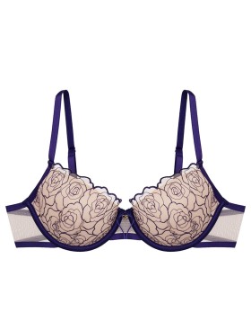 Бюстгальтер со съемным пуш-ап Esotiq BATTY 42513 темно-синий, Цвет: темно-синий, Размеры: 80C, изображение 7