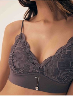 Бюстгальтер бралетт Esotiq INTRO 42339 графит, Цвет: графит, Размеры: S, изображение 3