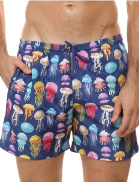 Мужские пляжные шорты Jolidon B645JI MI14 синий/медуза, Цвет: синий/медуза, Размеры: XL, изображение 2