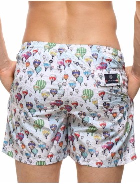 Мужские пляжные шорты Jolidon B645JI SI3 белый/воздушный шар, Цвет: белый/воздушный шар, Размеры: L, изображение 2