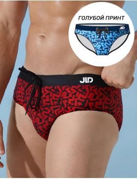 Мужские плавки слипы Jolidon B648I голубой принт, Цвет: голубой принт, Размеры: L