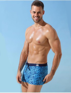 Мужские плавки боксеры Jolidon B649I голубой принт, Цвет: голубой принт, Размеры: L, изображение 2