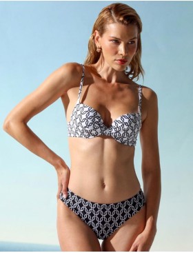 Чёрно-белый раздельный купальник Jolidon FR208, Цвет: чёрно-белый, Размеры: 75B