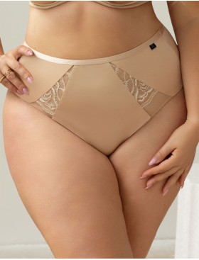 Высокие трусы слипы Kris Line DOLCE high waist телесный, Цвет: телесный, Размеры: M