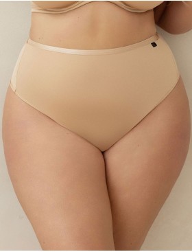 Высокие стринги Kris Line DOLCE stringi high waist телесный, Цвет: телесный, Размеры: 3XL