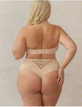 Высокие стринги Kris Line DOLCE stringi high waist телесный, Цвет: телесный, Размеры: 3XL, изображение 4