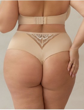 Высокие стринги Kris Line DOLCE stringi high waist телесный, Цвет: телесный, Размеры: 3XL, изображение 2