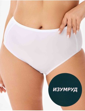 Трусы с высокой талией Misstyle 5006 изумруд, Цвет: изумруд, Размеры: 3XL