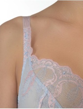 Бюстгальтер с мягкой чашкой Valmira 1125 серый с лотосом, Цвет: серый с лотосом, Размеры: 80D, изображение 4