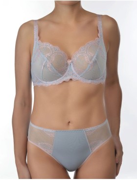 Бюстгальтер с мягкой чашкой Valmira 1125 серый с лотосом, Цвет: серый с лотосом, Размеры: 80D, изображение 5