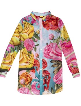 Пляжная рубашка Agua Bendita 15126 CRYSTAL MIRAGE, Цвет: розовый, Размеры: S, изображение 4