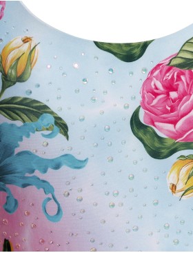 Слитный купальник цветы Agua Bendita 15141 TRIBECA MIRAGE, Цвет: голубой, Размеры: L, изображение 4