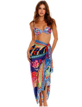 Парео Agua Bendita 15158 MARINE VESSEL, Цвет: темно-синий, Размеры: UN