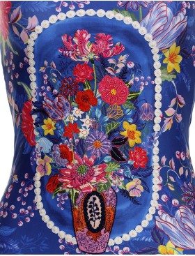 Совместный купальник с вышивкой Agua Bendita 15159 MILLER VESSEL, Цвет: синий, Размеры: S, изображение 3